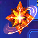 Space Spins Symbol Orange